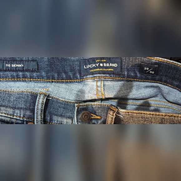 Lucky☘️brand 110skinny fit size 29/30 men's jeans size 29/30 - Picture 3 of 4